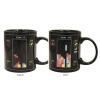 Creative ceramic mugs, hot water color-changing cups, nostalgic classic Pac-Monster thermosensitive cups, Tetris tea cups Specification image